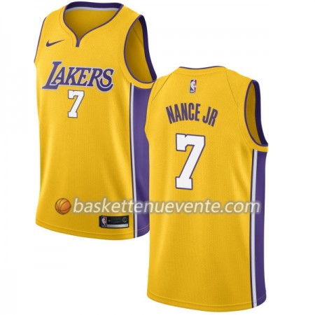 Maillot Basket Los Angeles Lakers Larry Nance Jr 7 Nike 2017-18 Gold Swingman - Homme